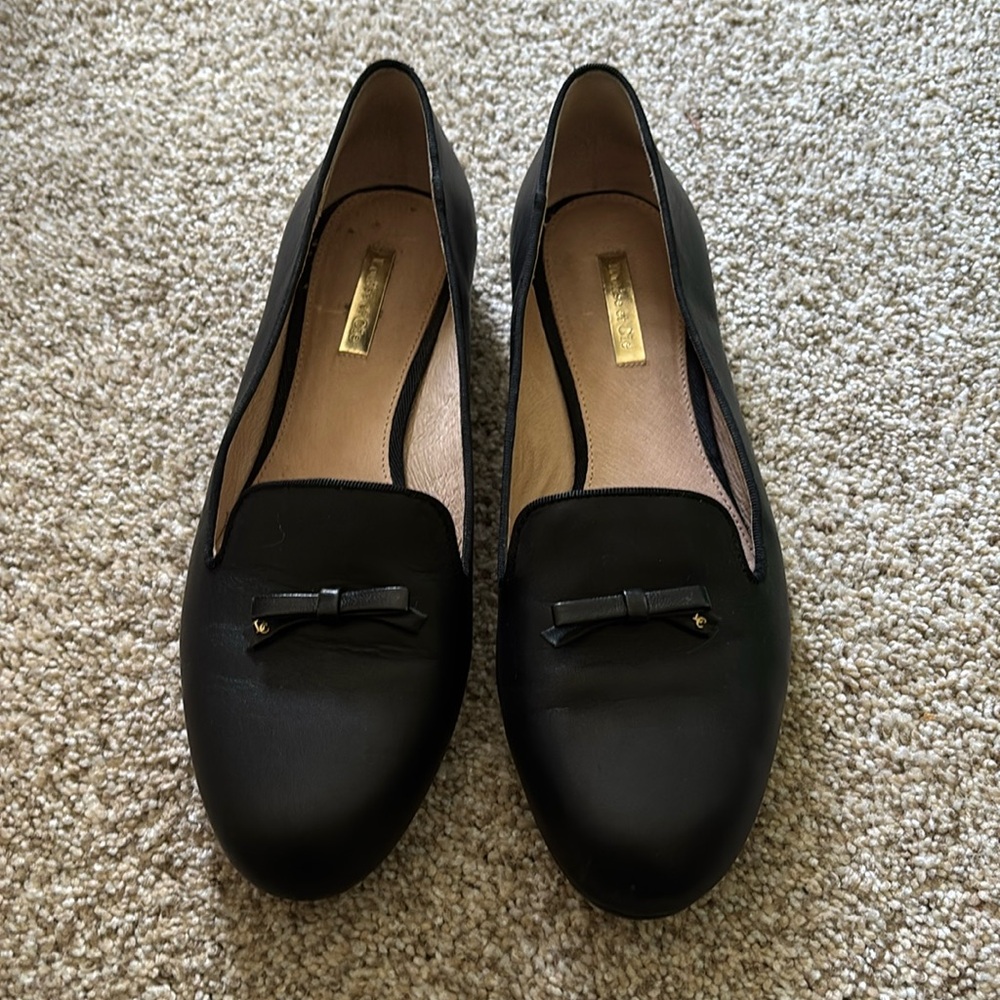 Louise et Cie black bow ballet flats